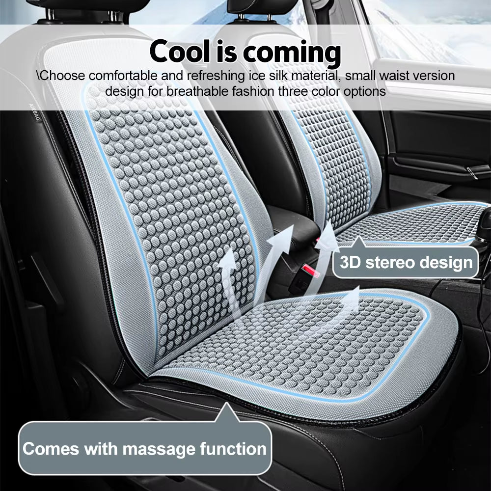 Car Cushion Summer Cool Cushion Ice Silk Seat Cover Car Cushion Seasonal Universal Cool Cushion
