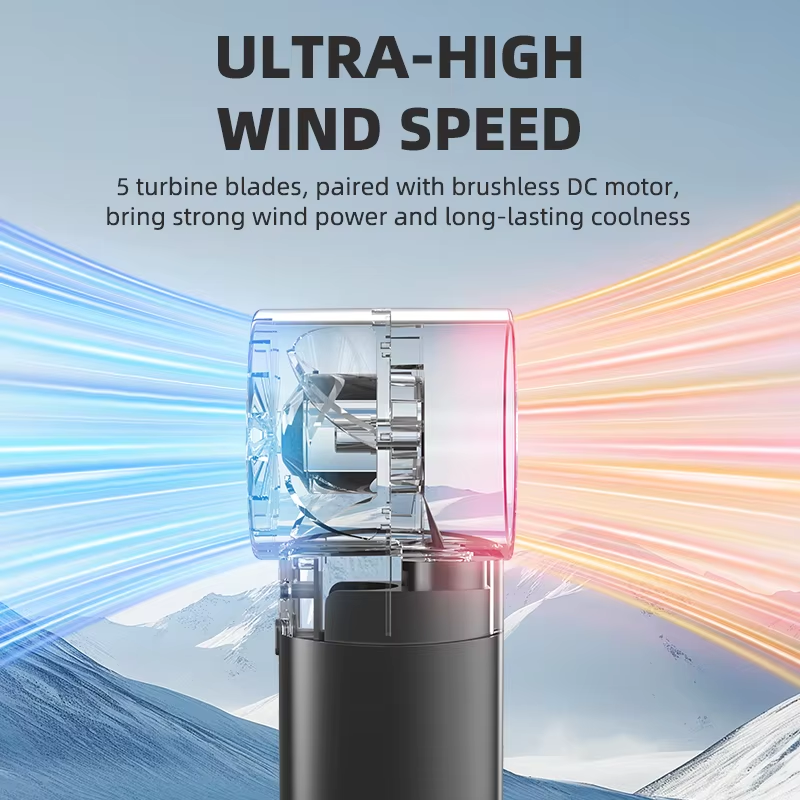 Handheld Small Fan Turbine Spray Mini Fan Water Replenishing Outdoor Camping Dormitory Household Portable USB Summer Cooling