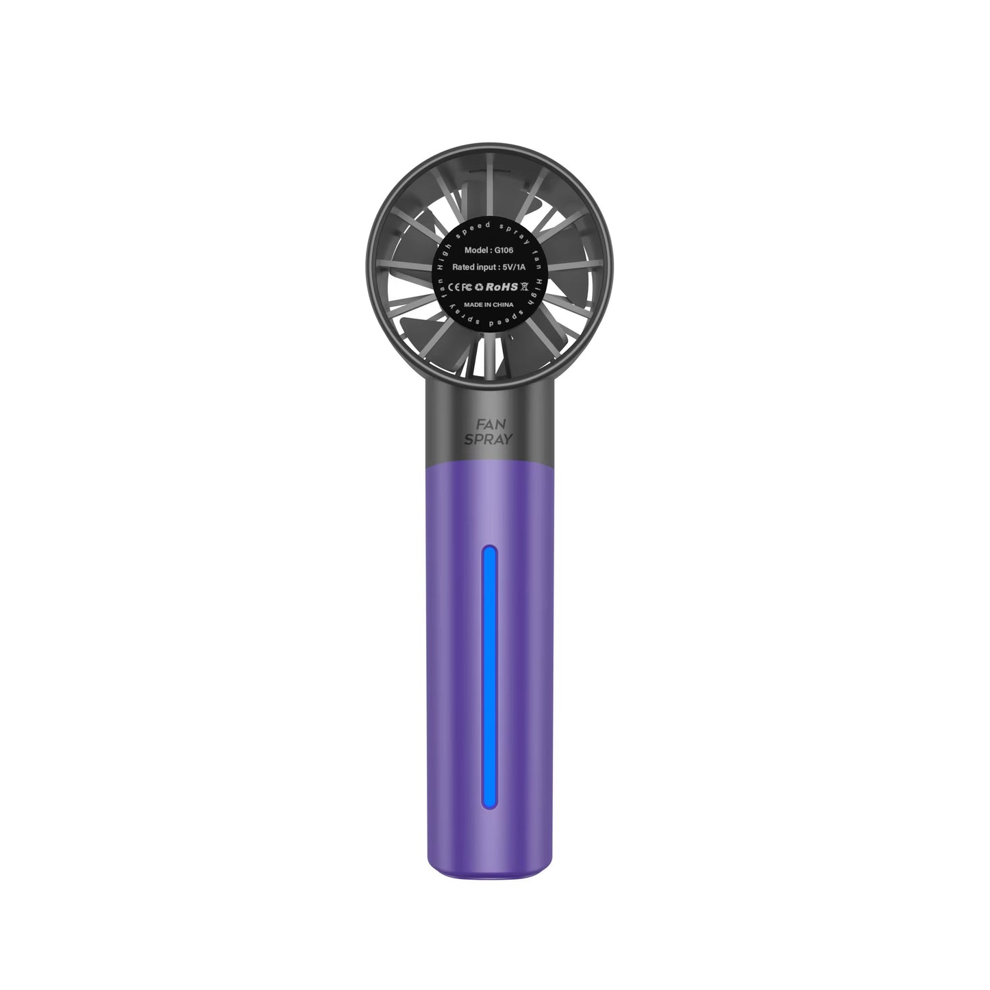 Handheld Small Fan Turbine Spray Mini Fan Water Replenishing Outdoor Camping Dormitory Household Portable USB Summer Cooling