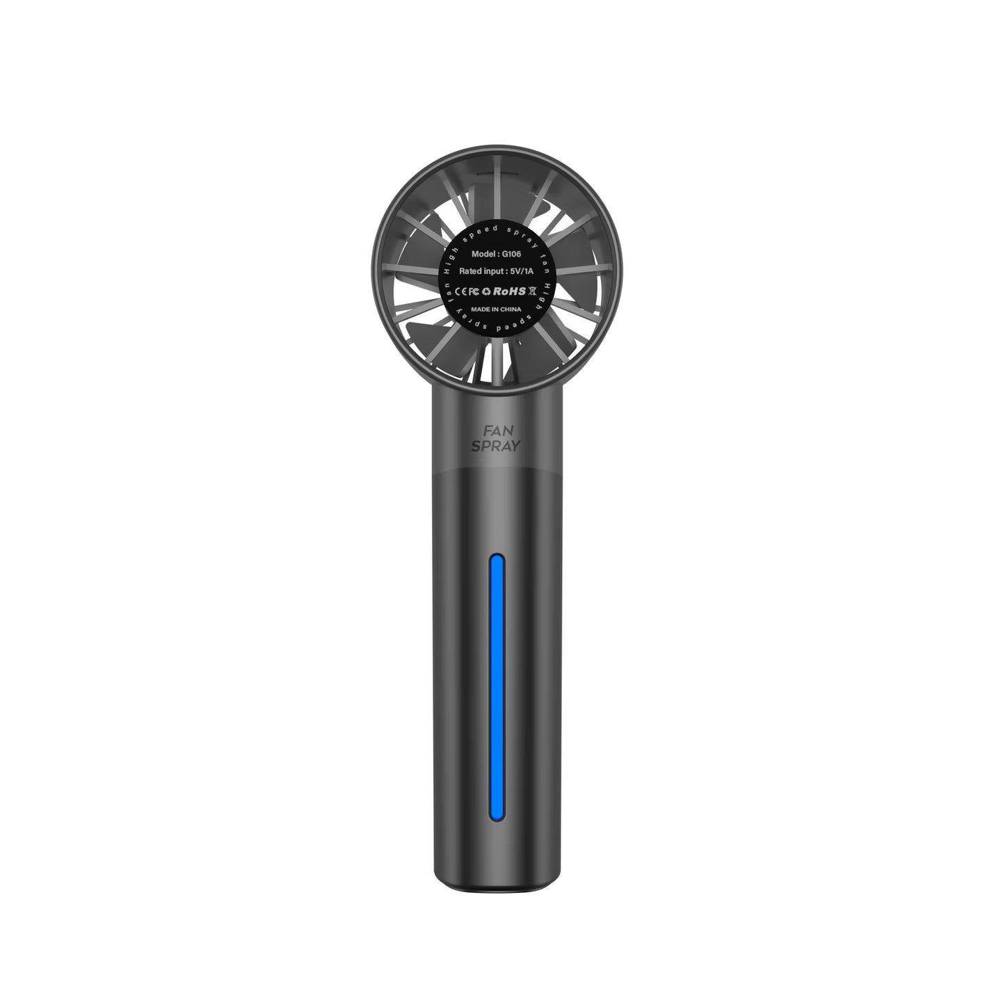Handheld Small Fan Turbine Spray Mini Fan Water Replenishing Outdoor Camping Dormitory Household Portable USB Summer Cooling
