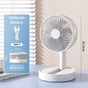 USB Foldable Fan with 4 Speeds ＆ Timing,Battery Operated Mini Fan for Bedroom, Indoor or Outdoor,Table Fan